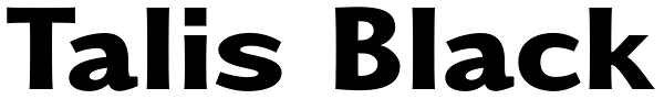 Talis Black Font