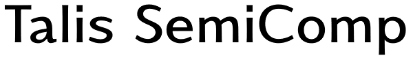 Talis SemiComp Font