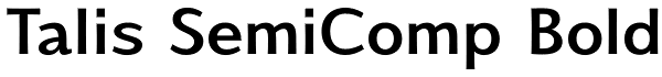 Talis SemiComp Bold Font