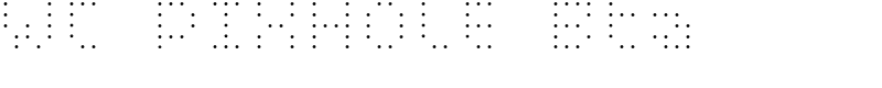 WC PIXHOLE Bta Font