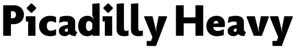 Picadilly Heavy Font