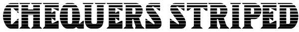 Chequers Striped Font