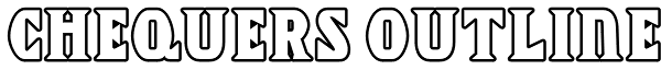 Chequers Outline Font
