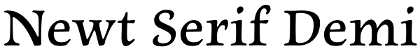Newt Serif Demi Font