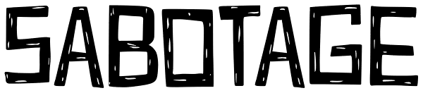 Sabotage Font