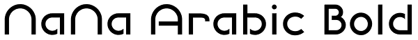 NaNa Arabic Bold Font