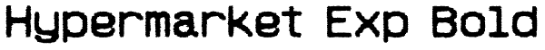 Hypermarket Exp Bold Font