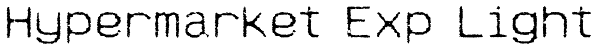 Hypermarket Exp Light Font