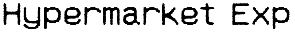 Hypermarket Exp Font