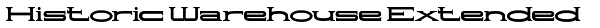 Historic Warehouse Extended Font