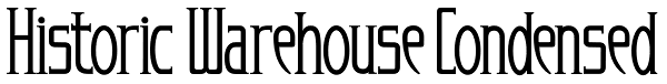 Historic Warehouse Condensed Font