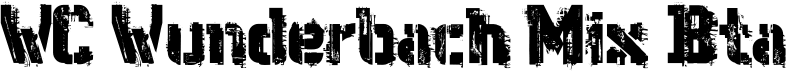 WC Wunderbach Mix Bta Font