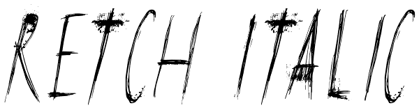 Retch Italic Font