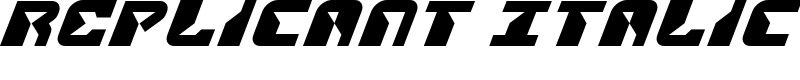 Replicant Italic Font