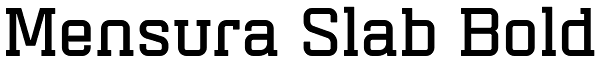 Mensura Slab Bold Font