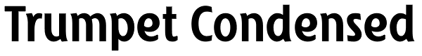 Trumpet Condensed Font