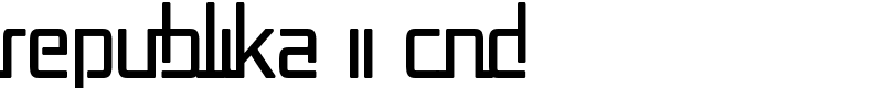 Republika II Cnd Font