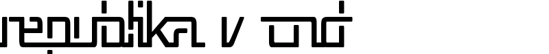 Republika V Cnd Font