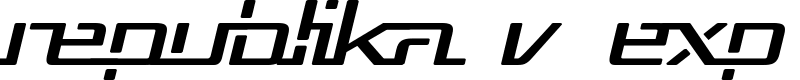 Republika V Exp Font