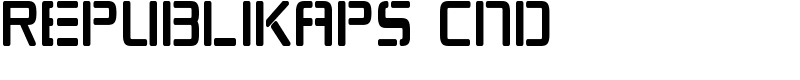 Republikaps Cnd Font