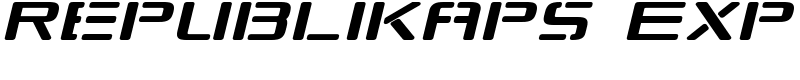Republikaps Exp Font