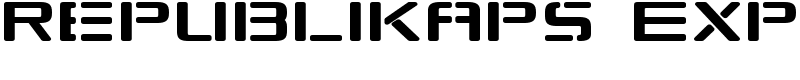 Republikaps Exp Font