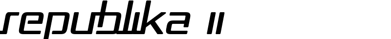 Republika II Font