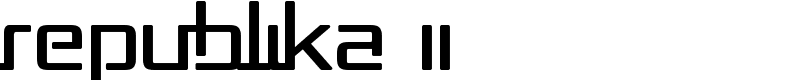Republika II Font