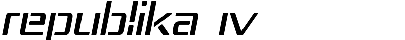 Republika IV Font