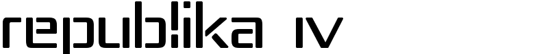 Republika IV Font