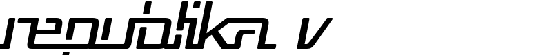 Republika V Font