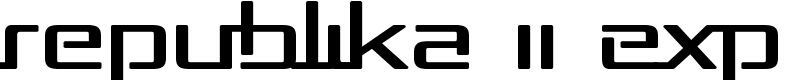 Republika II Exp Font