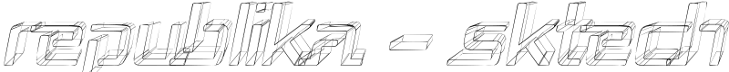 Republika - Sktech Font