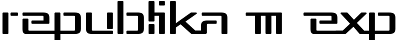 Republika III Exp Font