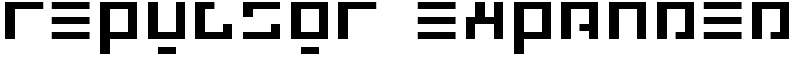Repulsor Expanded Font