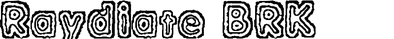 Raydiate BRK Font