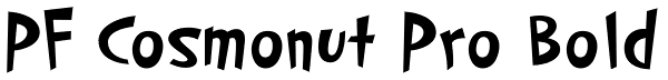 PF Cosmonut Pro Bold Font