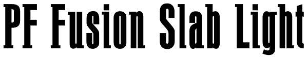PF Fusion Slab Light Font