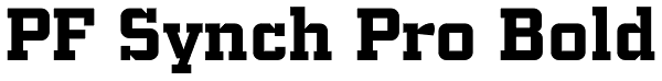 PF Synch Pro Bold Font