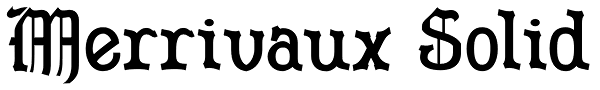 Merrivaux Solid Font