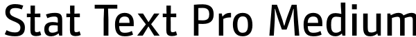 Stat Text Pro Medium Font