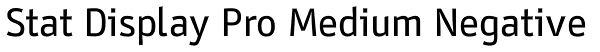 Stat Display Pro Medium Negative Font