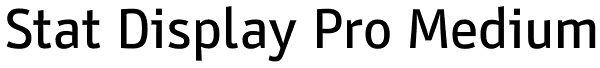 Stat Display Pro Medium Font