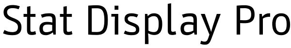 Stat Display Pro Font