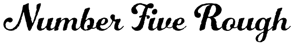 Number Five Rough Font