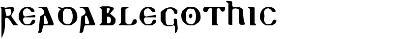 ReadableGothic Font