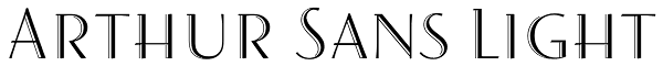 Arthur Sans Light Font