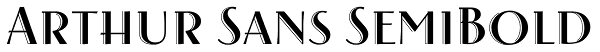Arthur Sans SemiBold Font