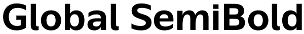 Global SemiBold Font
