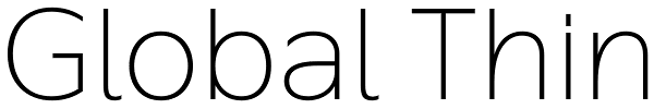 Global Thin Font